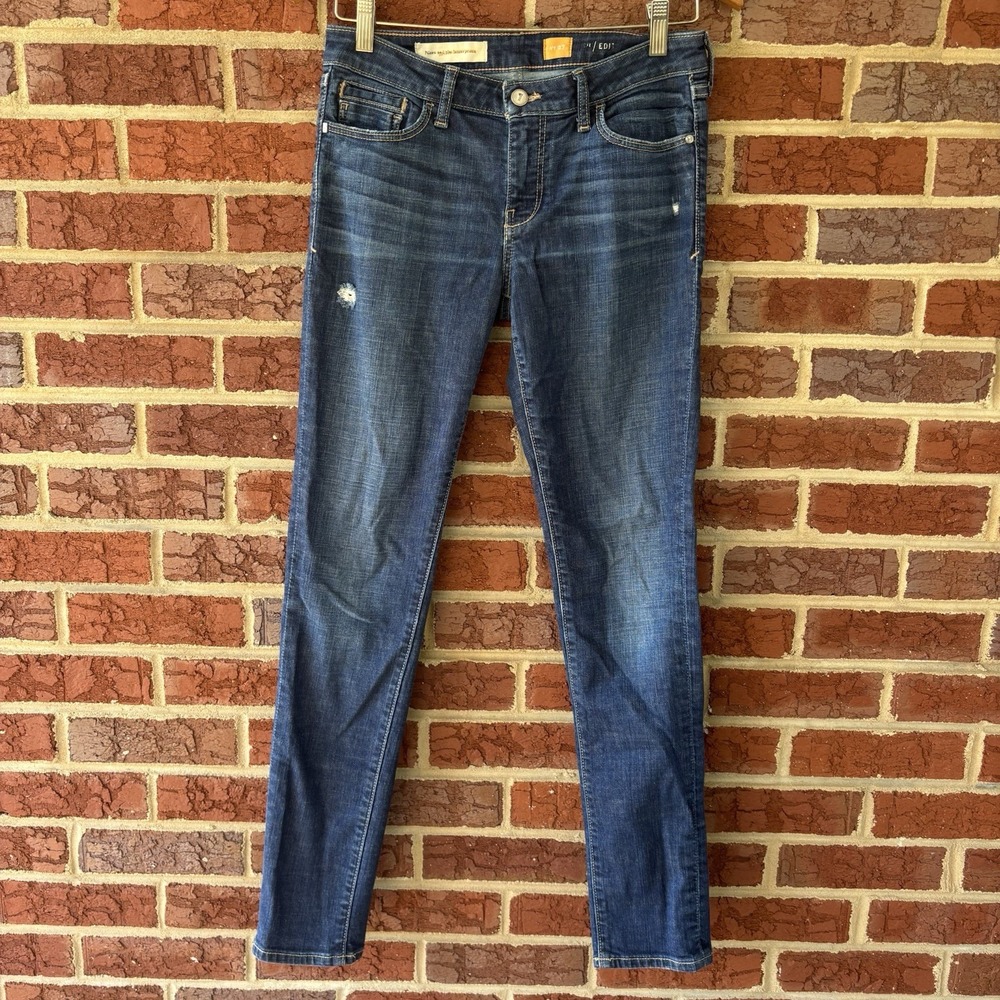 Pilcro and the Letterpress No. 27 Blue‎ Skinny Jeans 28X30 Stretch Anthro